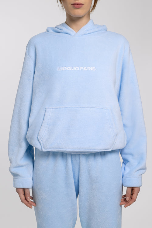 Blue indoor sweatshirt